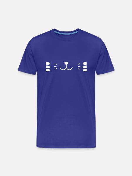 Cat Face - Men's Premium T-Shirt - royal blue