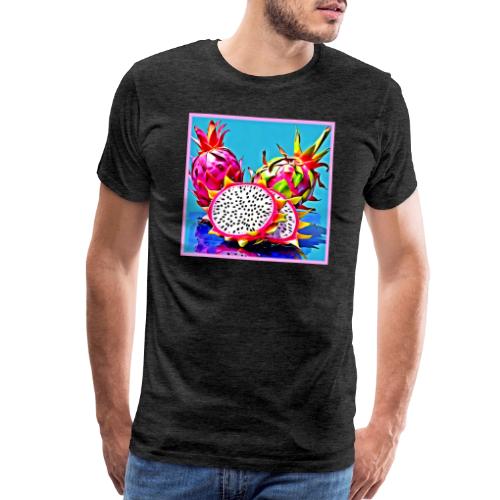 Exotic Dragon Fruit Art - Men's Premium T-Shirt