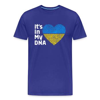 It'S In My Dna Ukraine I Stand With Ukraine - Men's Premium T-Shirt - royal blue - Front - Liam (192cm)