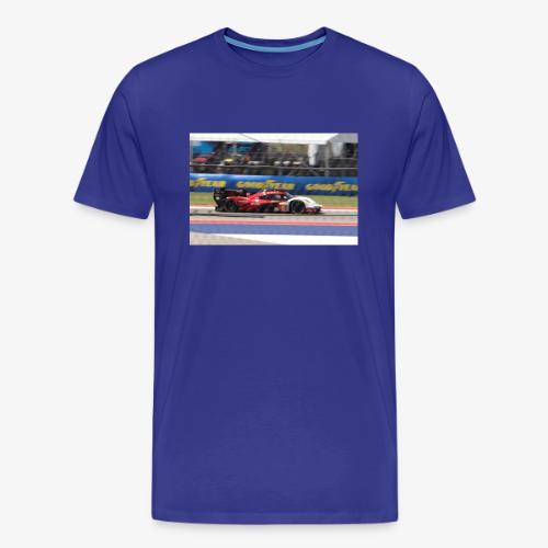 Racecar red black and white - Men's Premium T-Shirt