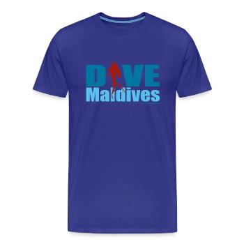 ARTSI - Dive Maldives - Men's Premium T-Shirt - royal blue - Front - Liam (192cm)