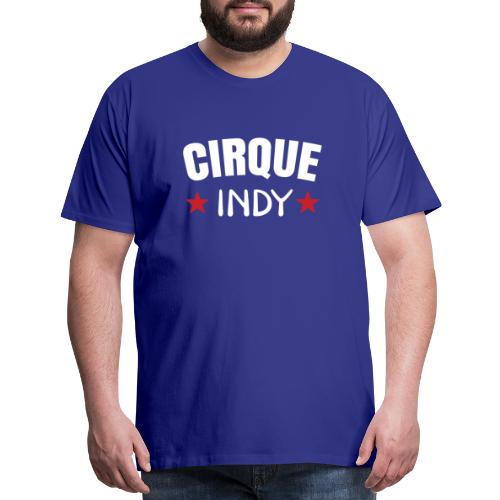 Cirque Indy - White Logo - Men's Premium T-Shirt