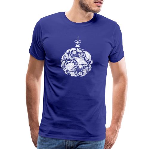 Coastal Christmas Ornament White - Men's Premium T-Shirt