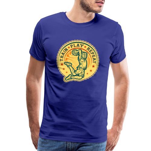 Basketball Slam Dunk Vintage Design - Men's Premium T-Shirt