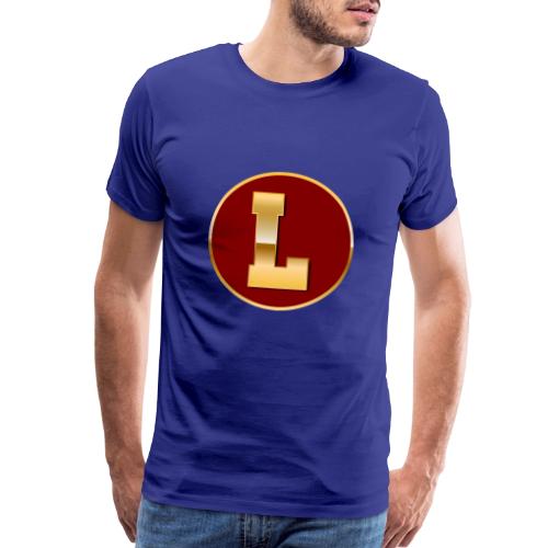 Letter L – Capital Varsity Alphabet Monogram - Men's Premium T-Shirt