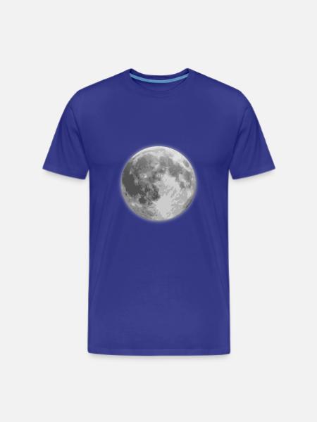 Lune - T-shirt premium pour hommes - bleu roi