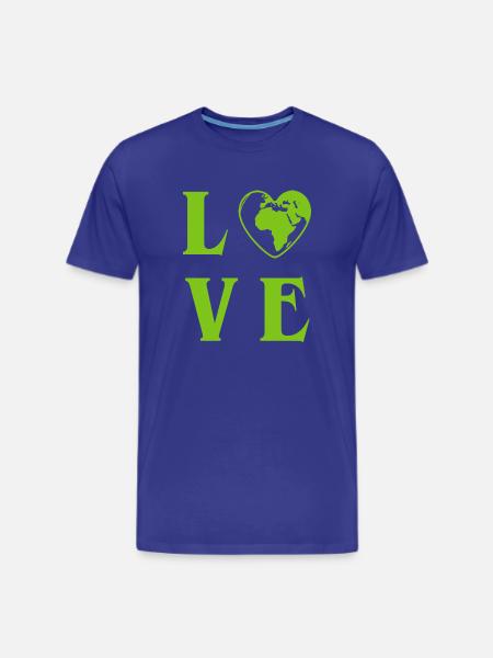 Love Planet Earth - Men's Premium T-Shirt - royal blue