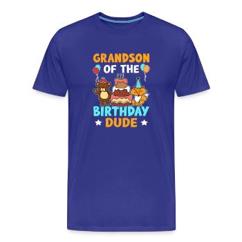 Grandson Of The Dude For And - Men's Premium T-Shirt - royal blue - Front - Liam (192cm)