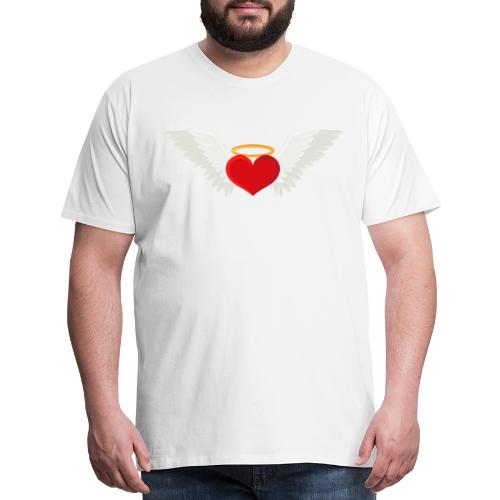 Winged heart - Angel wings - Guardian Angel - Men's Premium T-Shirt