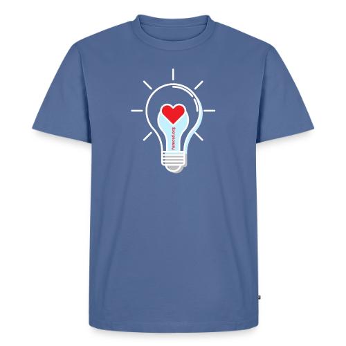 FUMCSD Heart Light Bulb - White Lines - Men's Premium T-Shirt
