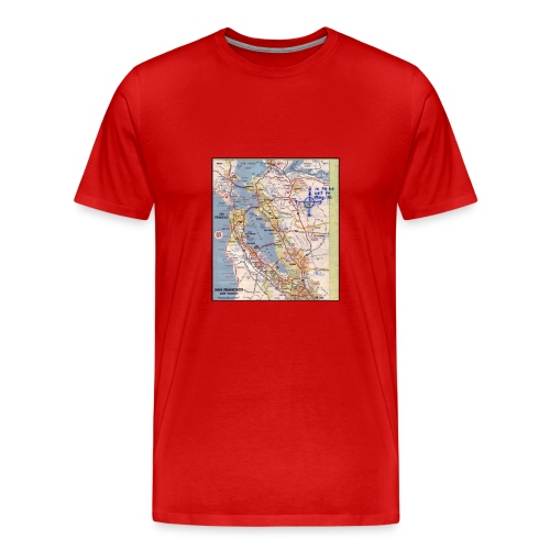 Phillips 66 Zodiac Killer Map June 26 - Men's Premium T-Shirt