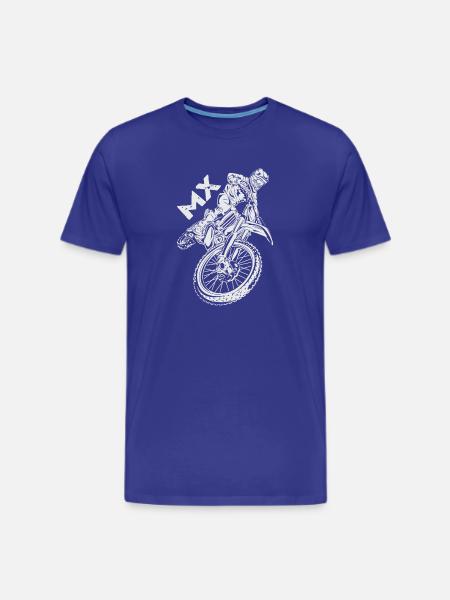 Motocross MX Rider - Men's Premium T-Shirt - royal blue