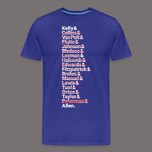 Buffalo Franchise Quarterbacks - Men's Premium T-Shirt