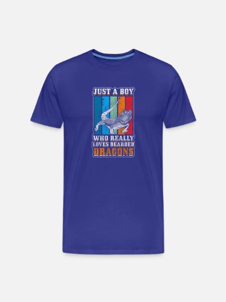Bearded Dragon Salamander - Men's Premium T-Shirt - royal blue