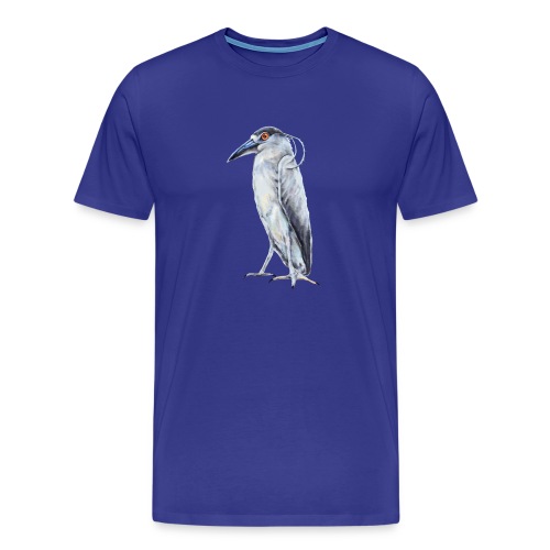 Black Crowned Night Heron - Men's Premium T-Shirt