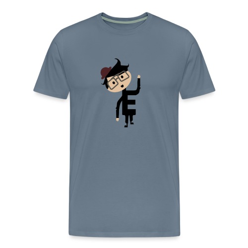 Alphabet Letter E - Uneven Little Man Enzo - Men's Premium T-Shirt