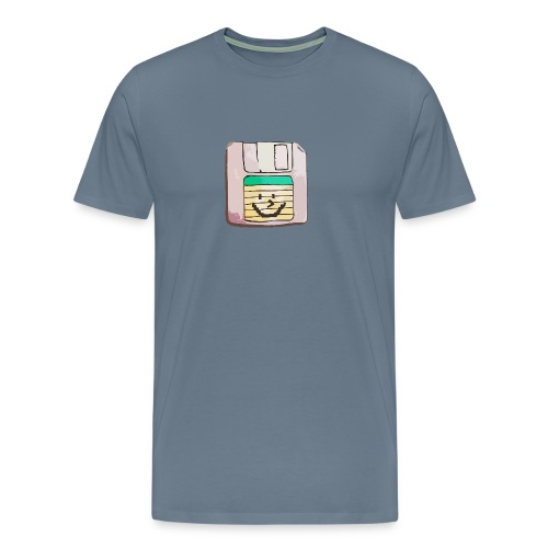 smiley floppy disk - Men's Premium T-Shirt