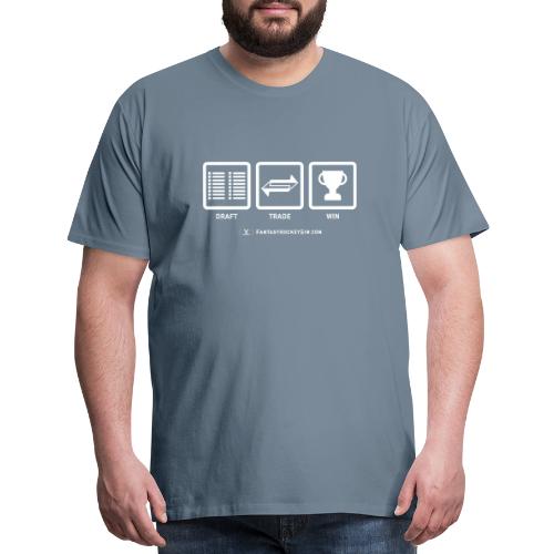 Draft - Trade - Win + FHS Roundel Logo - Men's Premium T-Shirt