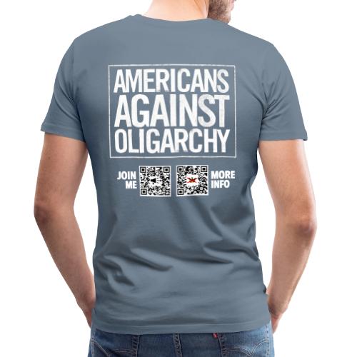 Oligarchy (white, back-facing) - Men's Premium T-Shirt