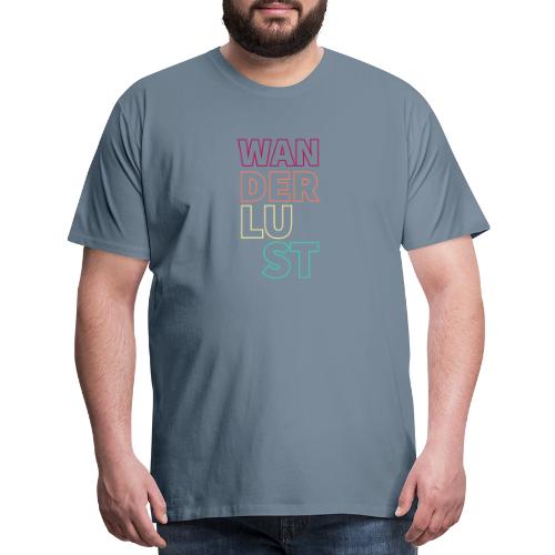 Wanderlust travel design - Men's Premium T-Shirt