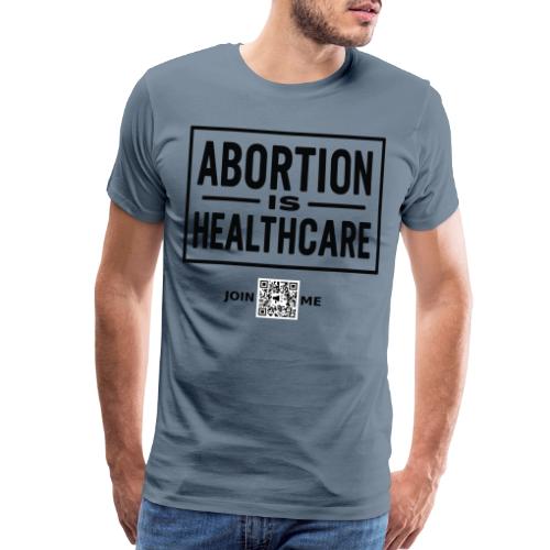 Abortion (black, front-facing) - Men's Premium T-Shirt
