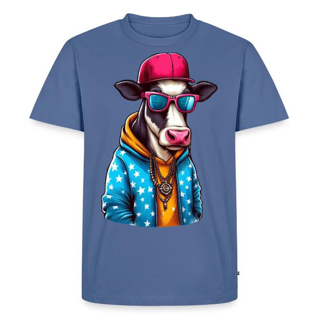 Gangster Cow Wearing a Cap