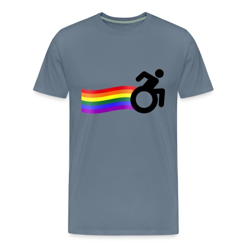 Rainbow wheelchair - Men's Premium T-Shirt