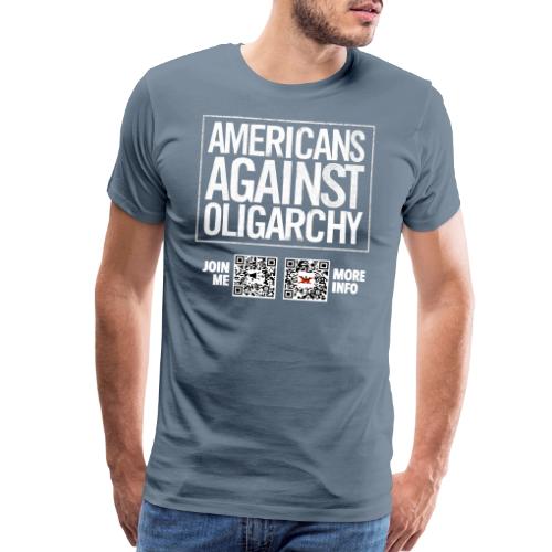Oligarchy (white, front-facing) - Men's Premium T-Shirt