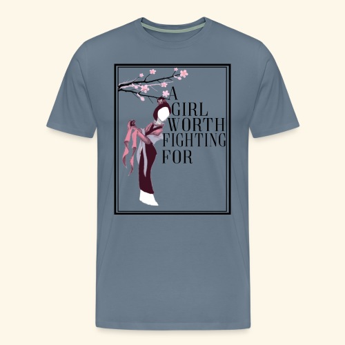 Girl worth fighting for - Men's Premium T-Shirt