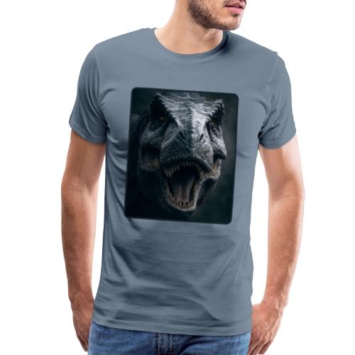 T Rex Cinematic Close-Up Design - Men's Premium T-Shirt
