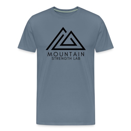 Mountain Strength Lab - Black - Men's Premium T-Shirt