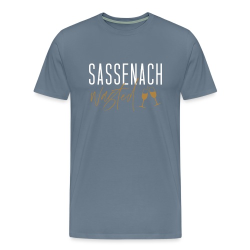 Sassenach Wasted With Glasses - Men's Premium T-Shirt