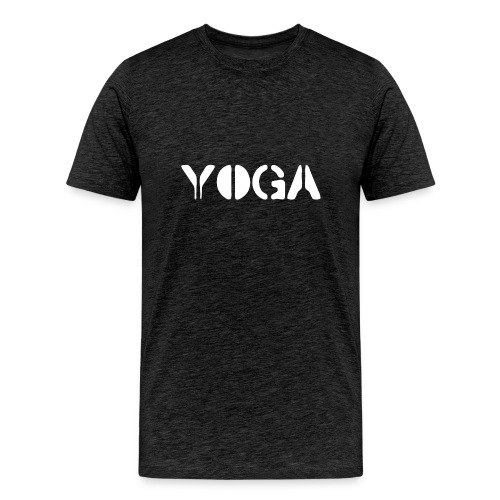 YOGA white - Men's Premium T-Shirt