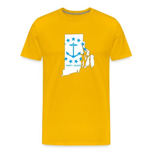 Mary And Blake Logo - RI Map - Men's Premium T-Shirt