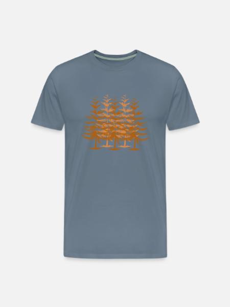 Into The Pine - Men's Premium T-Shirt - steel blue