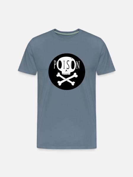 POISON - Men's Premium T-Shirt - steel blue