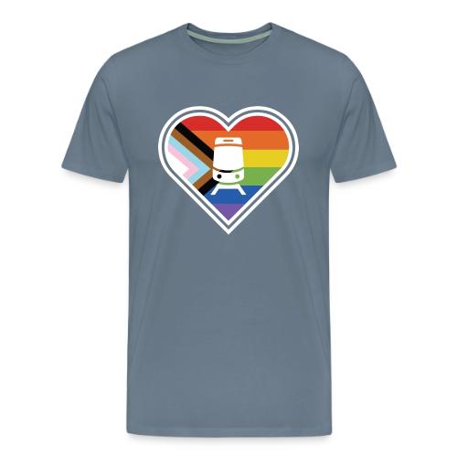 PrideKC StreetcarHeart 2023 - Men's Premium T-Shirt