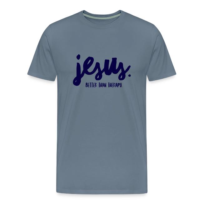Jesus Better than therapy design 1 in blue