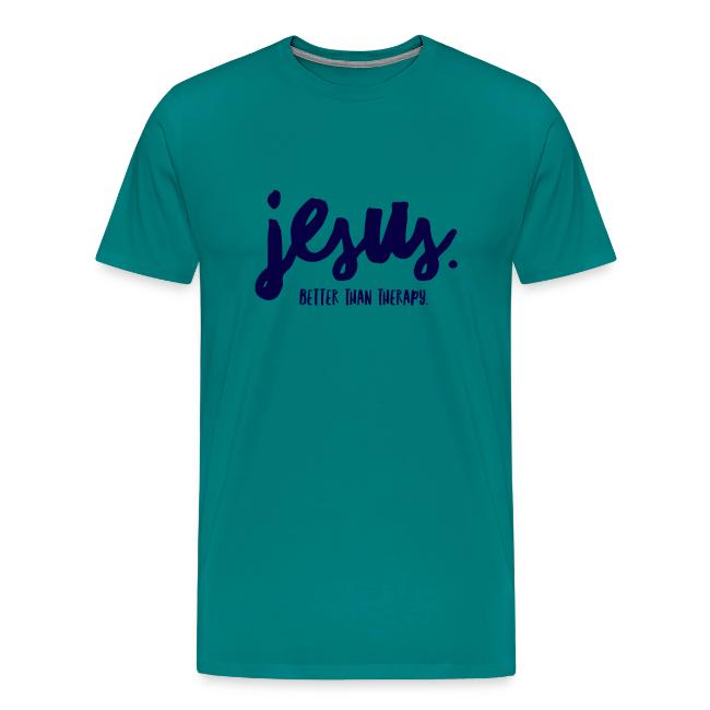 Jesus Better than therapy design 1 in blue