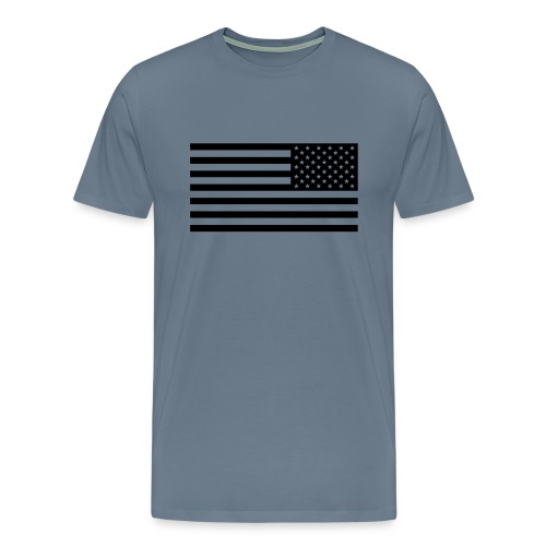 Reverse American Flag Black - Men's Premium T-Shirt