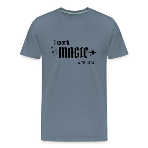 I Work Magic with Data (light) - Men's Premium T-Shirt