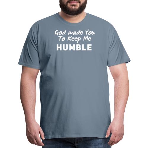 Christian humility (white) - Men's Premium T-Shirt