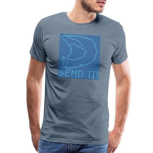 dot design helmet send it - blue - Men's Premium T-Shirt