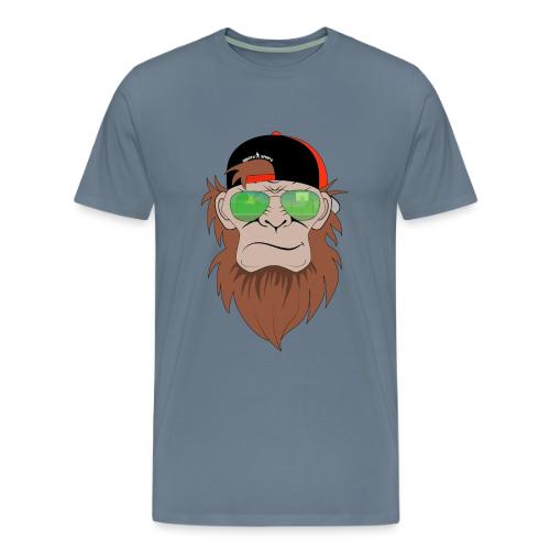 Squatch Basketball Cartoon - Men's Premium T-Shirt