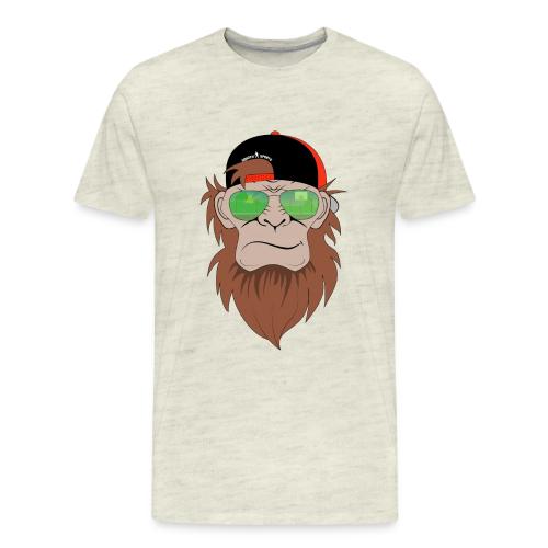 Squatch Basketball Cartoon - Men's Premium T-Shirt