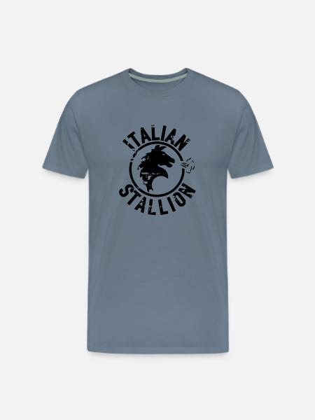 Italian Stallion - Men's Premium T-Shirt - steel blue