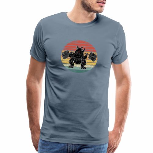 RhinoSquat Weightlifting Powerlifting Bodybuilding - Men's Premium T-Shirt
