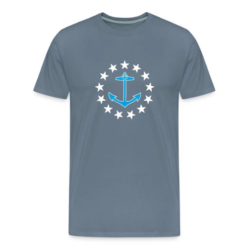 Mary& Blake Logo (Teal and White) - Men's Premium T-Shirt