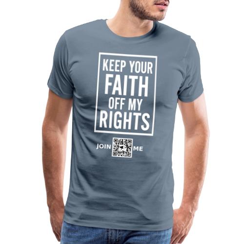 Faith Off (white, front-faicng) - Men's Premium T-Shirt