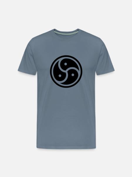 Kink Community Symbol - Men's Premium T-Shirt - steel blue